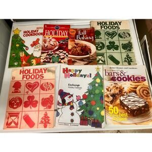 Assorted Vintage Holiday Christmas Cookbooks, Magazines, Fall, Holiday, Sweets